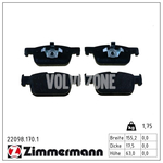 Přední brzdové destičky (296/322mm kotouč) SPA S60 III/V60 II(XC) S90 II/V90 II(XC) XC60 II