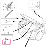 Bonnet LOCK BRACE Volvo 31487700