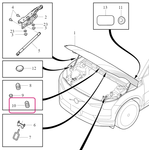 Bonnet Bump STOP Volvo 80000487