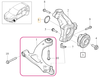 Front CONTROL ARM Left Volvo 80001045 (OEM)