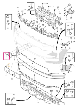 EMBLEM TRIM MOULDING Lower Volvo 80001783 (OEM)