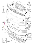 EMBLEM TRIM MOULDING Upper Volvo 80001786