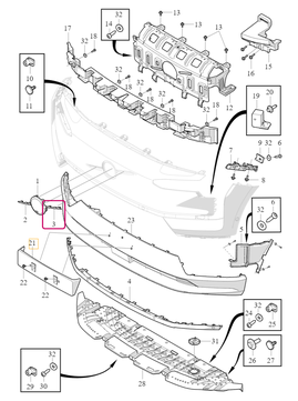EMBLEM TRIM MOULDING Upper Volvo 80001786 (OEM)