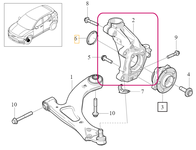 STEERING KNUCKLE Left Volvo 80006990
