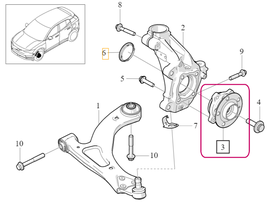 Wheel Bearing / HUB KIT Volvo 80016037 (OEM)