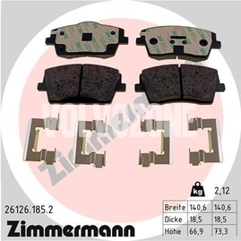 Přední brzdové destičky (322mm kotouč) CMA XC40
