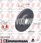 Přední brzdový kotouč (296mm) CMA XC40