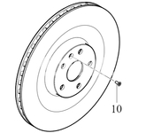 Rear BRAKE DISC Volvo 32302588